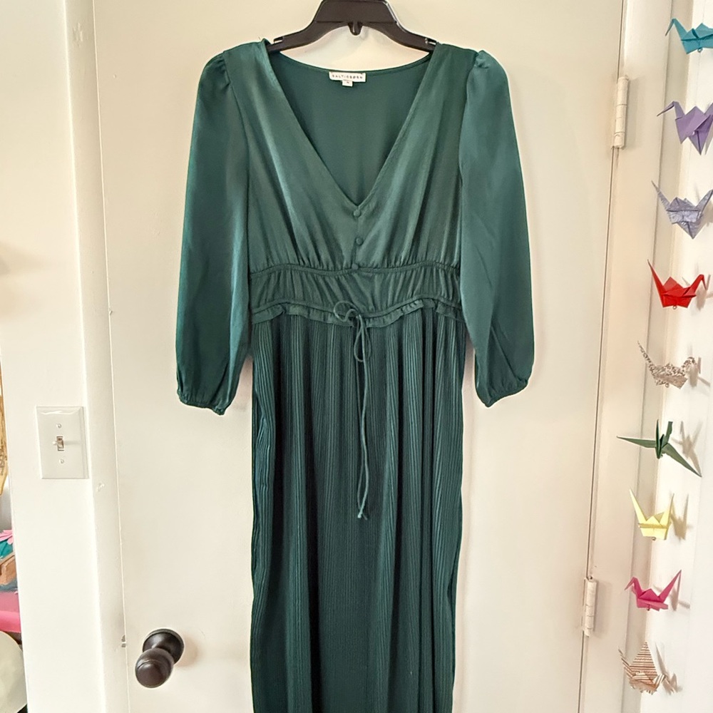 Baltic Born Deep Green Long Sleeve Dress